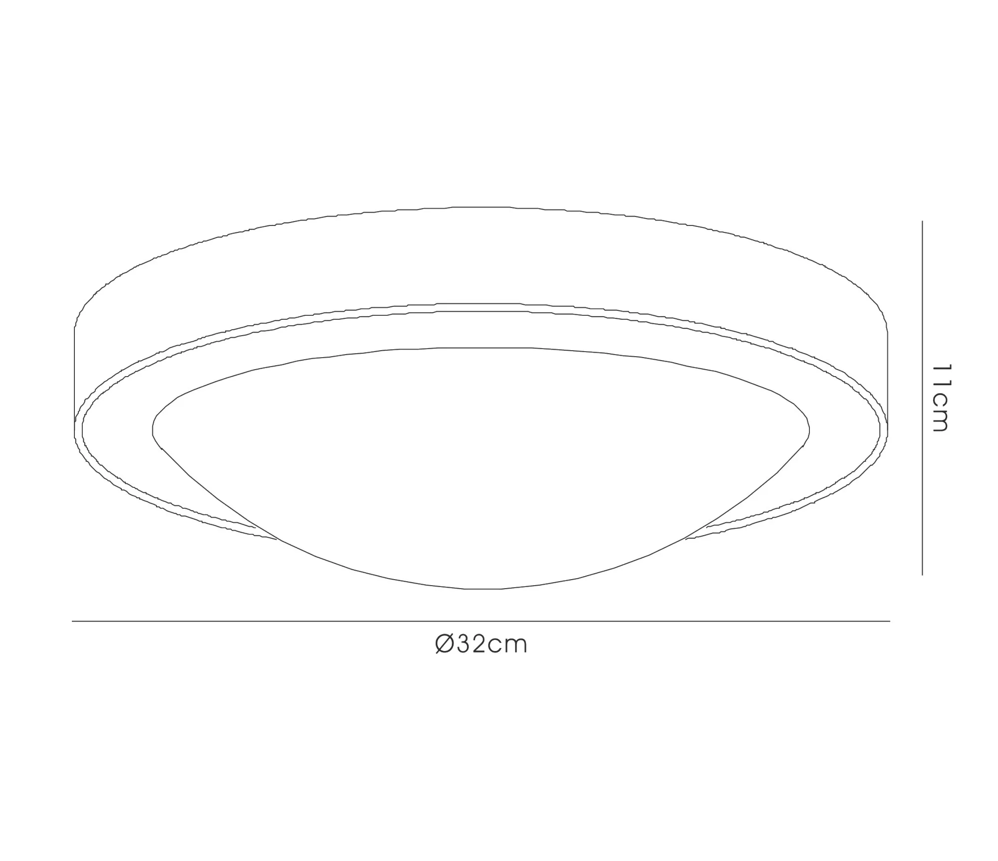 Porter 32cm Glass IP44 Flush Ceiling 2 Light Satin Nickel, Opal D0397  Deco Porter